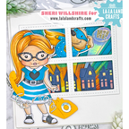 La-La Land Crafts Retro Marci Cling Stamp 5578 telephone