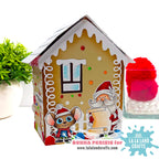 La-La Land Crafts Roof Hinge Large Dies 9020 santa and mouse house