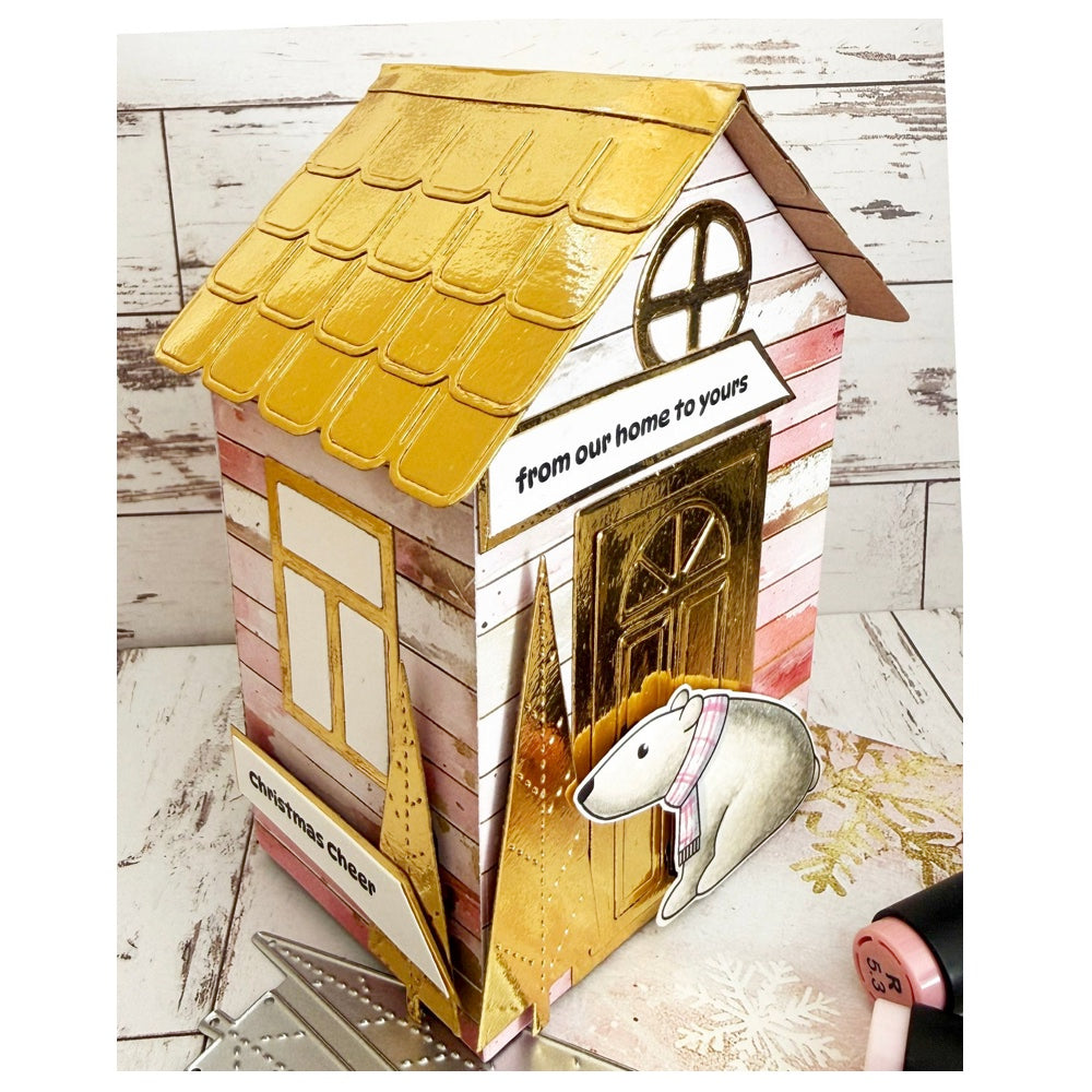 La-La Land Crafts Roof Hinge Small Dies 9021 from our home to yours card