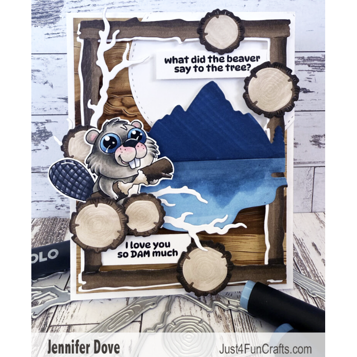 La-La Land Crafts Rustic Frame Dies 8974 mountains