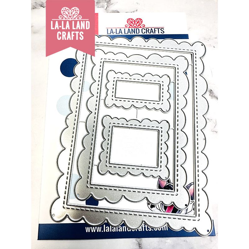 La-La Land Crafts Scalloped Frames Dies 8936