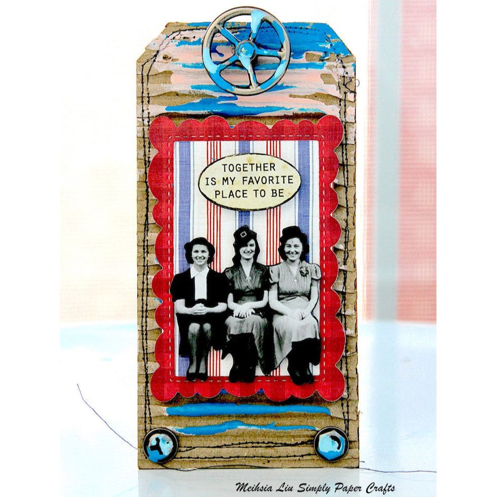 La-La Land Crafts Scalloped Frames Dies 8936 cute tag | color-code:ALT01