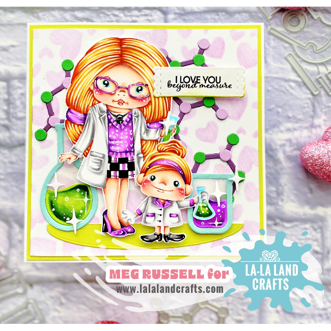 La-La Land Crafts Scientist Marci Cling Stamp 5621 scientists