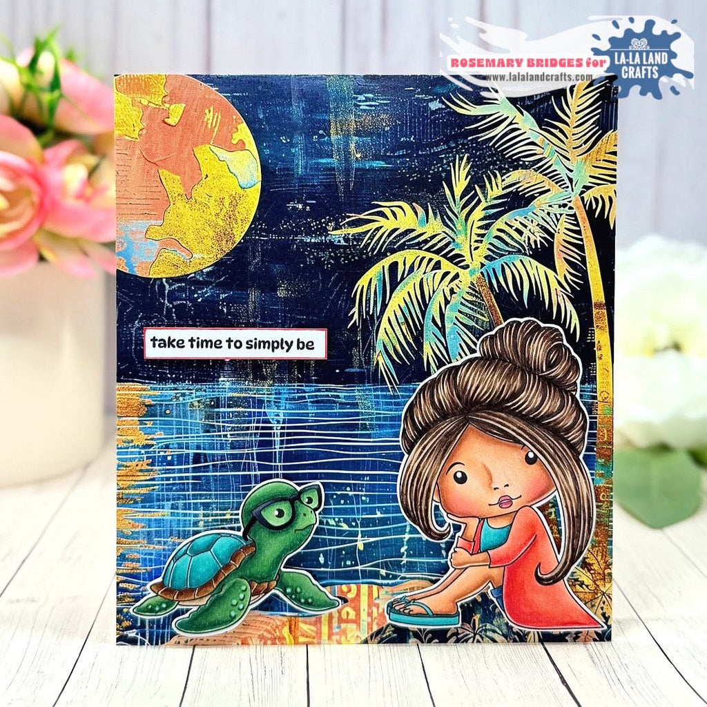 La-La Land Crafts Sea Ya Later Clear Stamps cl220 take time to be card