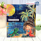 La-La Land Crafts Sea Ya Later Clear Stamps cl220 take time to be card