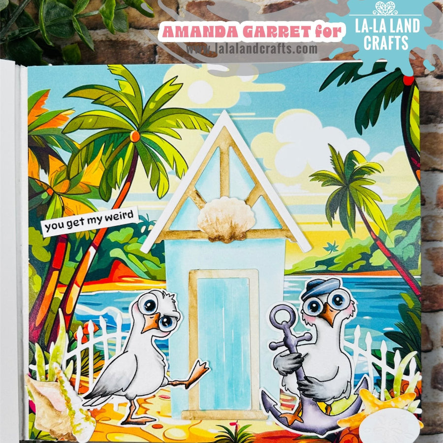 La-La Land Crafts Seashells Dies 9016 you get me card