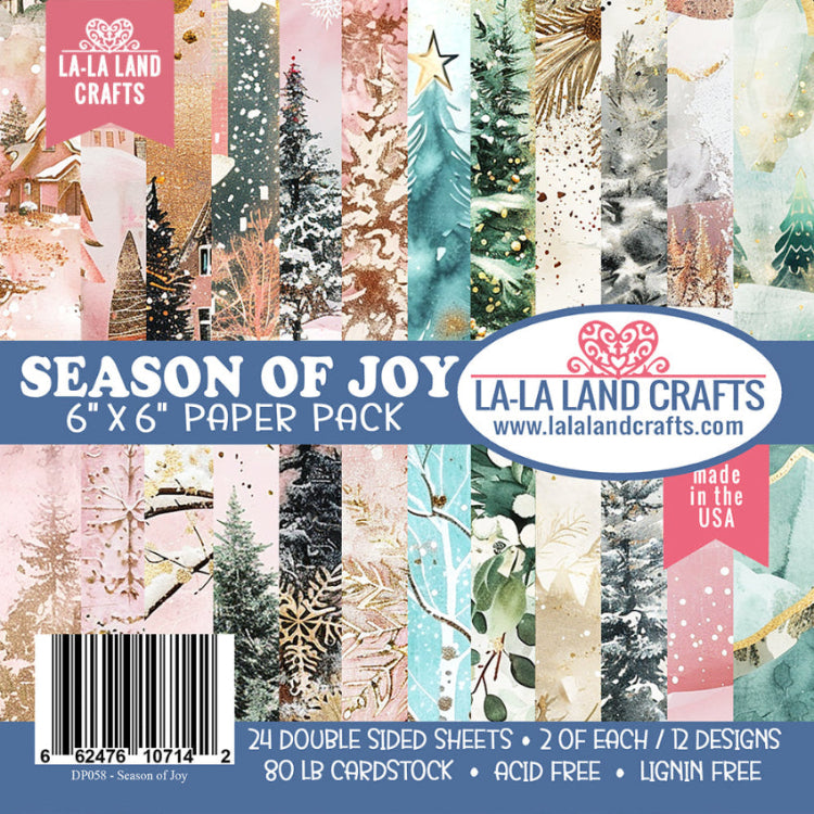 La-La Land Crafts Season of Joy 6x6 inch Paper Pack dp058