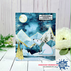 La-La Land Crafts Season of Joy 6x6 inch Paper Pack dp058 polar bear blue card