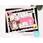 La-La Land Crafts Sew Happy Clear Stamps cl160 pink