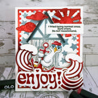 La-La Land Crafts Shore Thing Clear Stamps cl216 enjoy red card