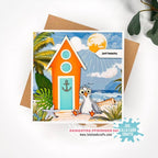 La-La Land Crafts Shore Thing Clear Stamps cl216 just beachy card