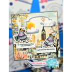 La-La Land Crafts Silly Pigeons Clear Stamps cl190 clouds