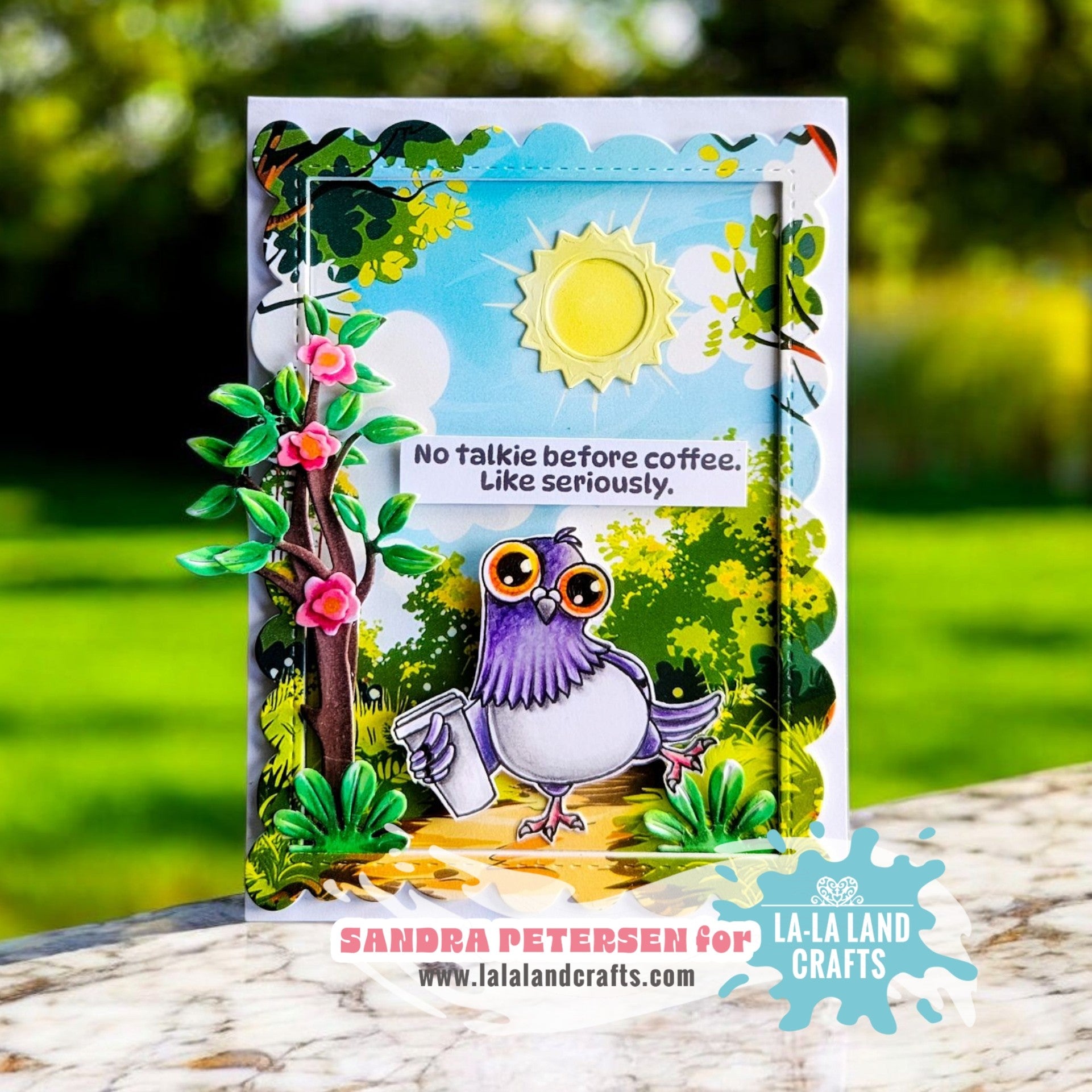 La-La Land Crafts Silly Pigeons Clear Stamps cl190 sunshine