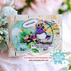 La-La Land Crafts Silly Pigeons Clear Stamps cl190 tree branch