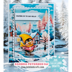 La-La Land Crafts Skating By Clear Stamps cl175 hello