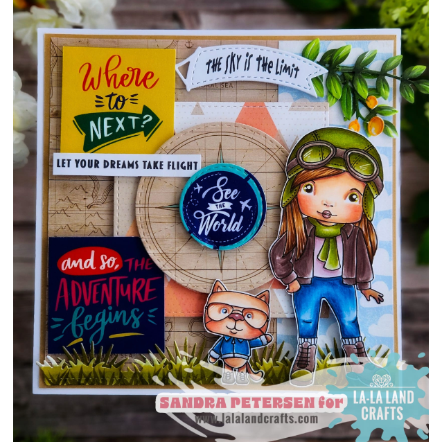 La-La Land Crafts Sky is the Limit Clear Stamps cl149 adventure