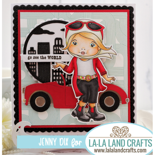 La-La Land Crafts Skyline Circle Die 87698 travel