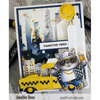 La-La Land Crafts Skyscrapers Stencils st043 positive vibes