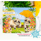 La-La Land Crafts Sloth Mode Clear Stamps cl162 flowers