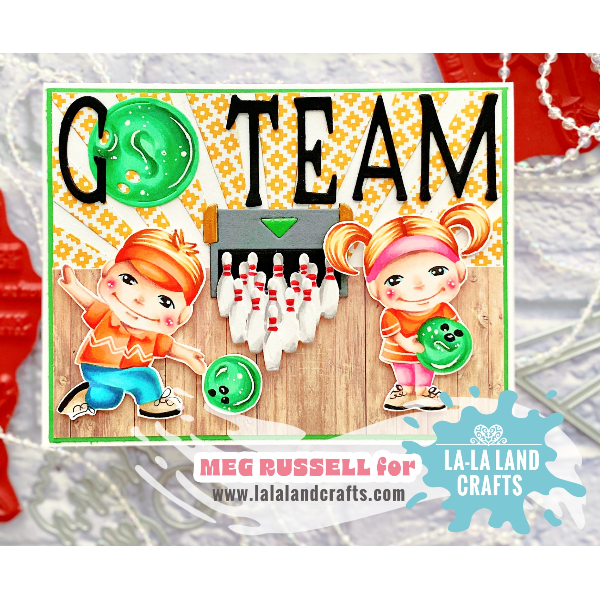 La-La Land Crafts Small Bowling Pins 8920 go team