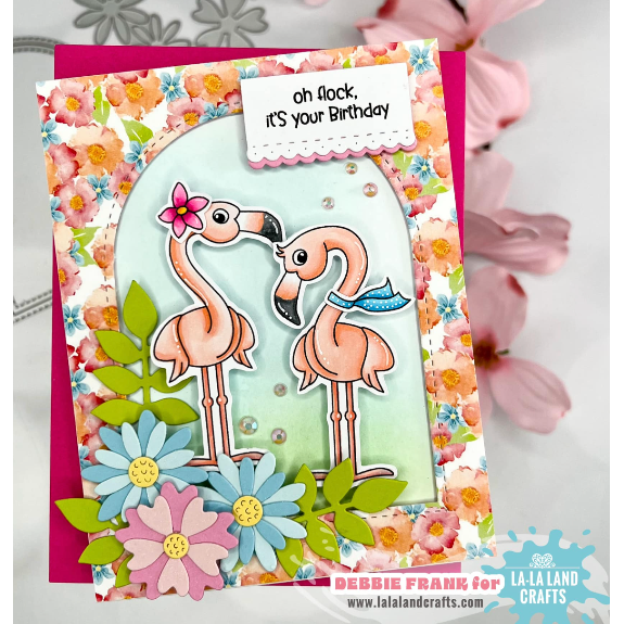 La-La Land Crafts Spring Flowers Dies 8851 happy birthday