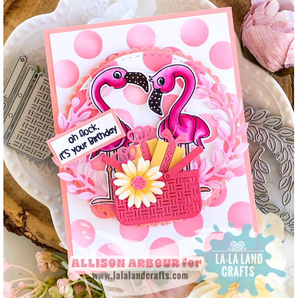 La-La Land Crafts Spring Flowers Dies 8851 pink