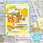 La-La Land Crafts Spring Flowers Stencils st038 yellow