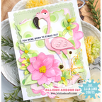 La-La Land Crafts Standing Flamingo Dies 8883 pink