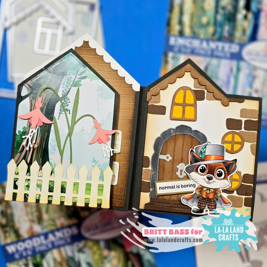 La-La Land Crafts Stay Foxy Clear Stamps cl208 pink flowers