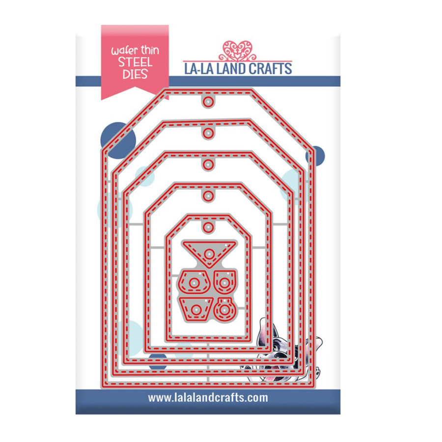 La-La Land Crafts Stitched Tags Dies 8961
