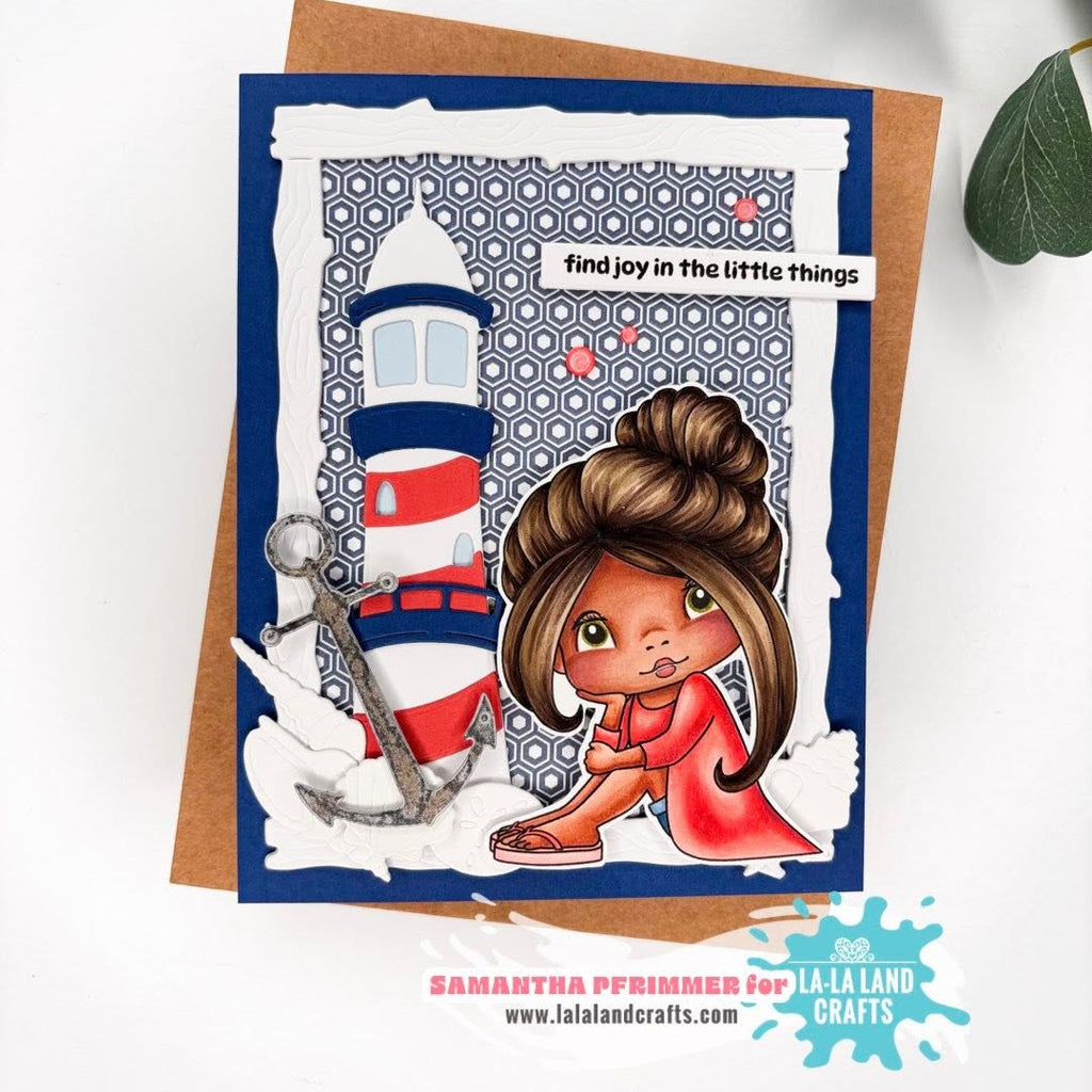 La-La Land Crafts Summer Mix 6x6 inch Paper Pad dp056 find joy card