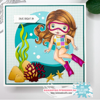 La-La Land Crafts Summer Vibes 6 x 6 Paper Pack dp018 diving