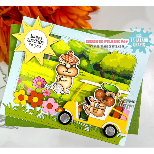 La-La Land Crafts Sun Smiles Dies 8683 golfing
