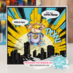La-La Land Crafts Super Dawg and Cat Clear Stamp Set pow