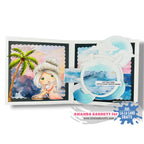 La-La Land Crafts Swivel Hinge Die 9006 waves cloud palm tree card