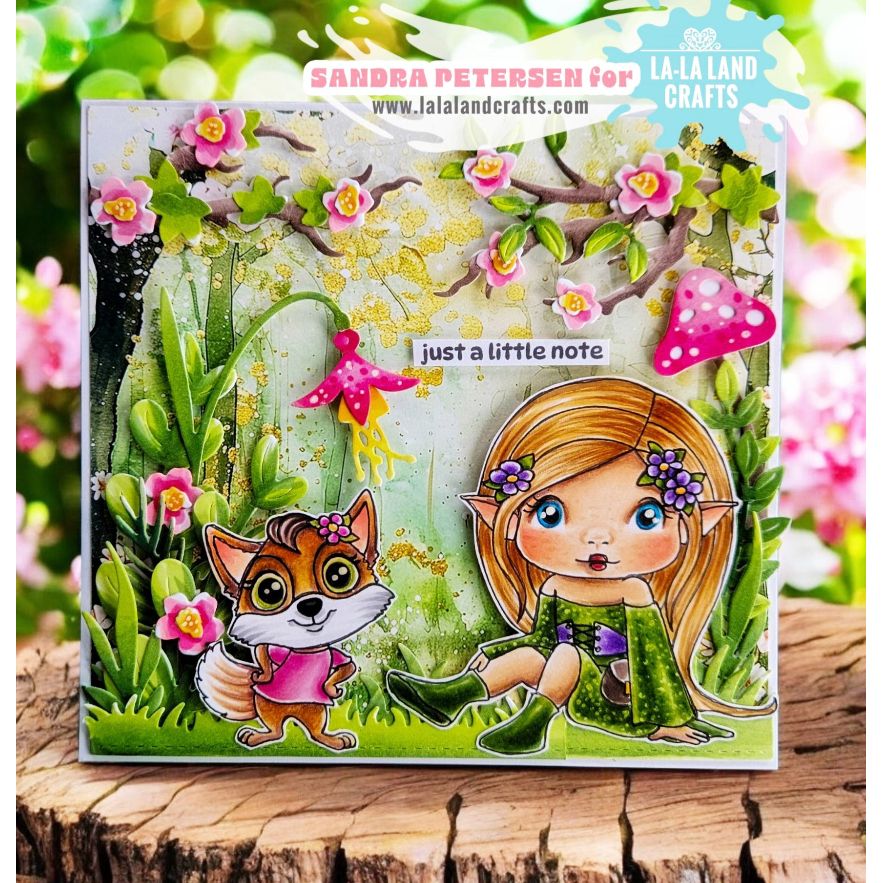 La-La Land Crafts Tall Plants Dies 8992 green dress