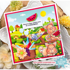 La-La Land Crafts Thank Mew Clear Stamps cl158 watermelon