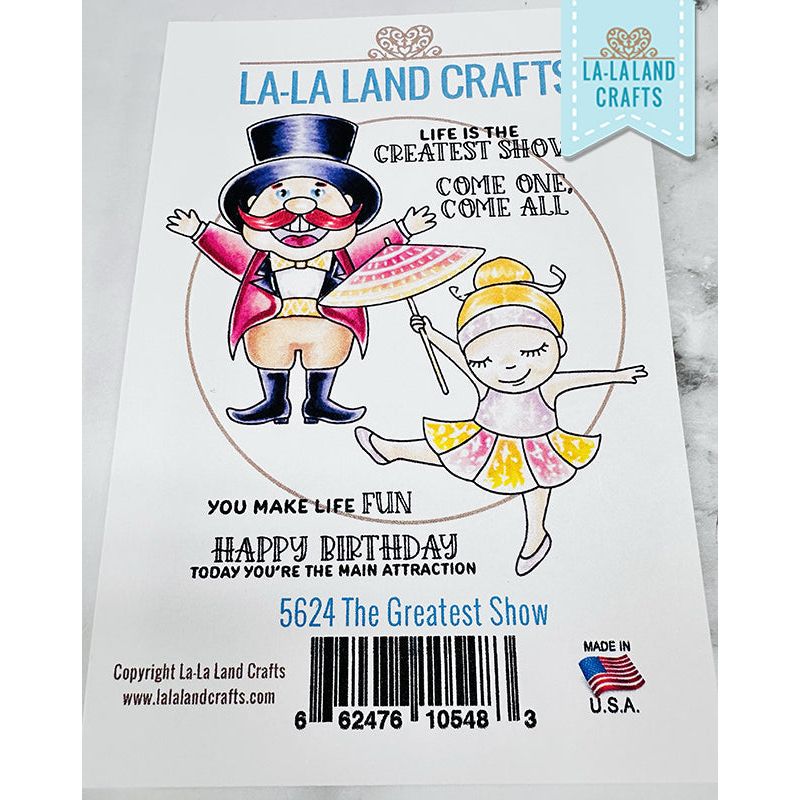 La-La Land Crafts The Greatest Show Cling Stamp 5624