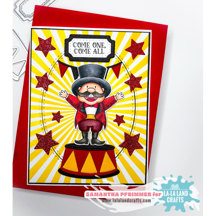 La-La Land Crafts The Greatest Show Cling Stamp 5624 stars