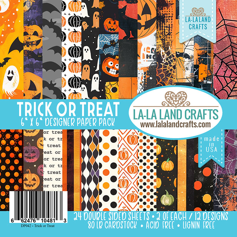 La-La Land Crafts Trick or Treat 6 x 6 Inch Paper Pad dp044