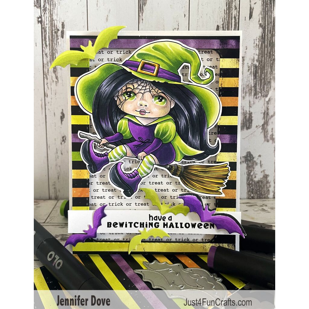 La-La Land Crafts Trick or Treat 6 x 6 Inch Paper Pad dp044 witch