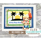 La-La Land Crafts Tropical Sunset Circle Die 8872 sunny days