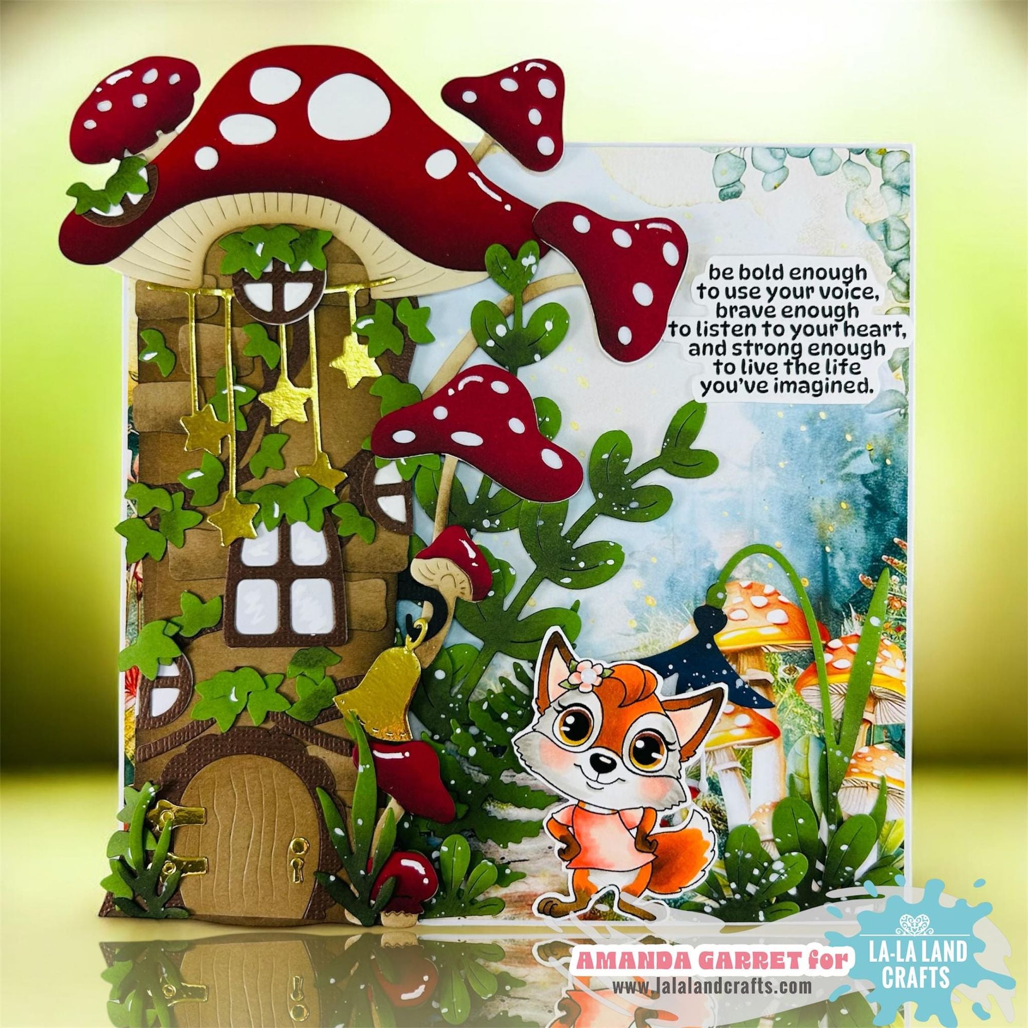 La-La Land Crafts Twinkle Stars Die 8996 little fox girl