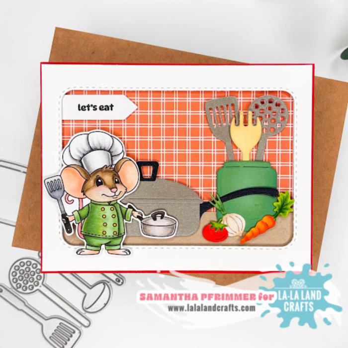 La-La Land Crafts Veggies Dies 8983 let's eat