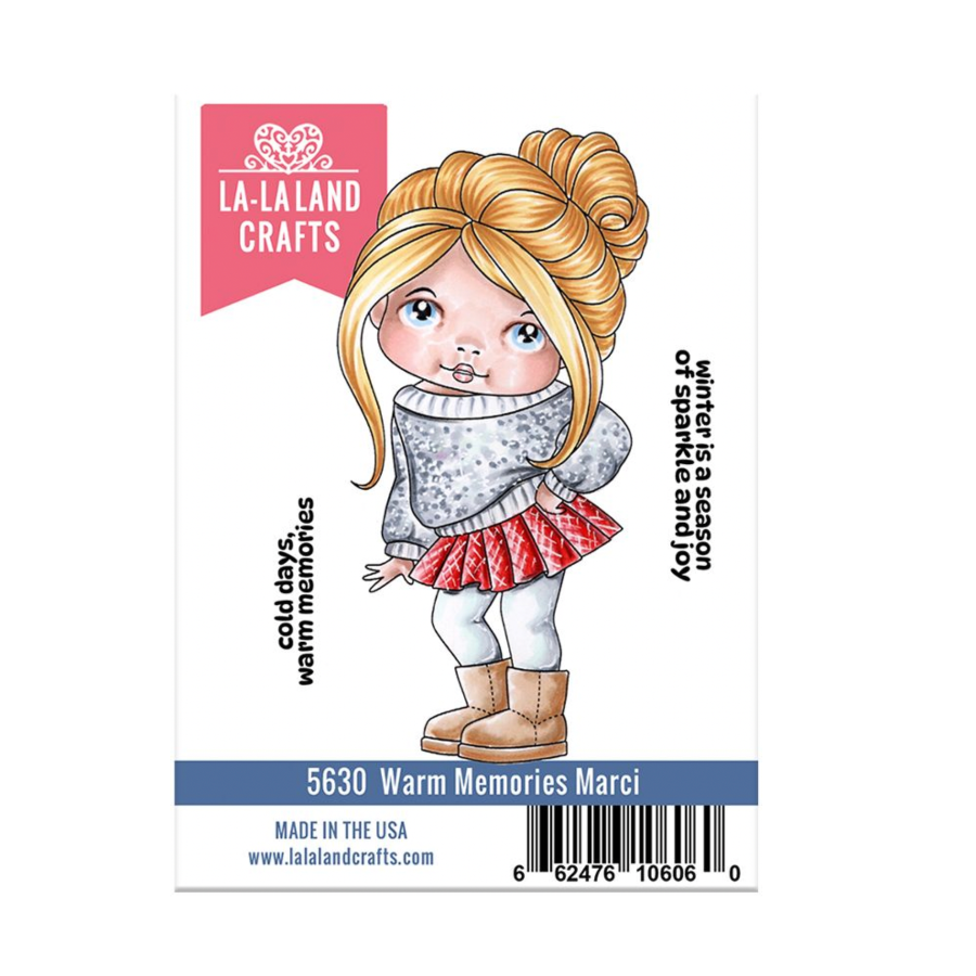 La-La Land Crafts Warm Memories Marci Cling Stamp 5630