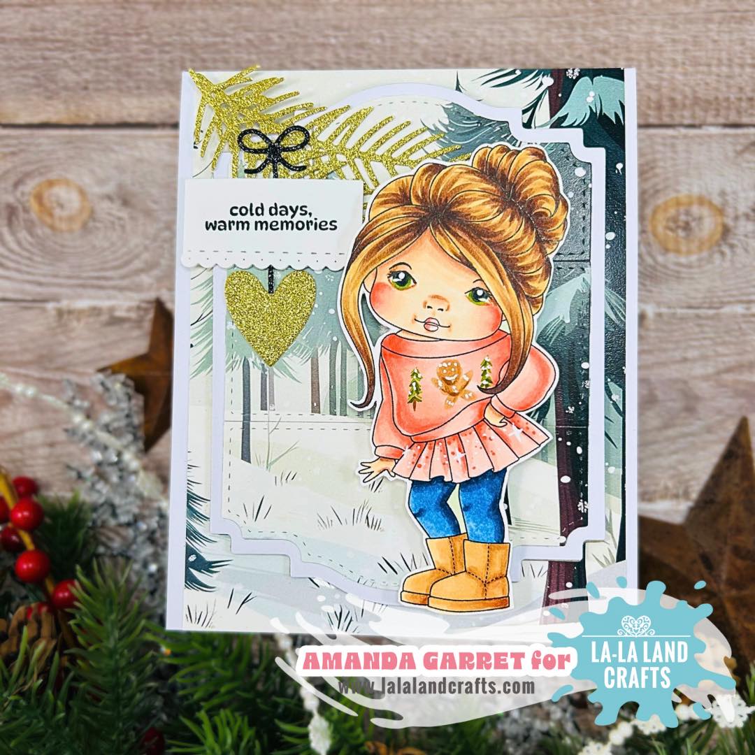 La-La Land Crafts Warm Memories Marci Cling Stamp 5630 heart