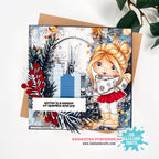 La-La Land Crafts Warm Memories Marci Cling Stamp 5630 snowflakes