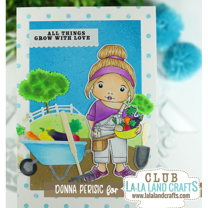 La-La Land Crafts Wheelbarrow Die 8865 love