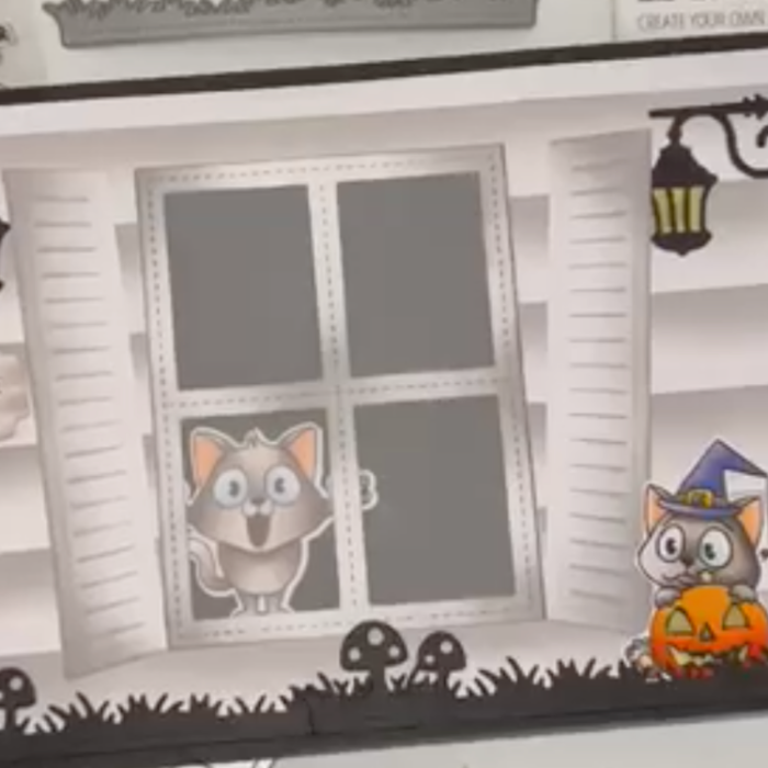 La-La Land Crafts Window Shutters Dies 8823 spooky