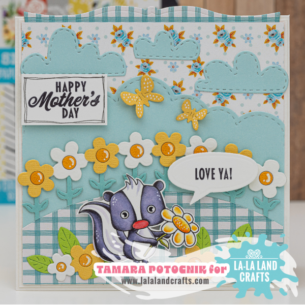La-La Land Crafts Window Sills Rounded Dies 8821 happy mother's day